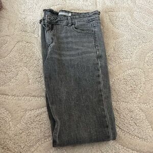 Ashy black wash jeans